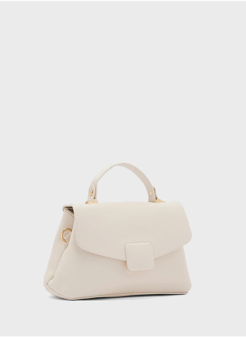 ELLA Minimalistic Square Top Handle Bag
