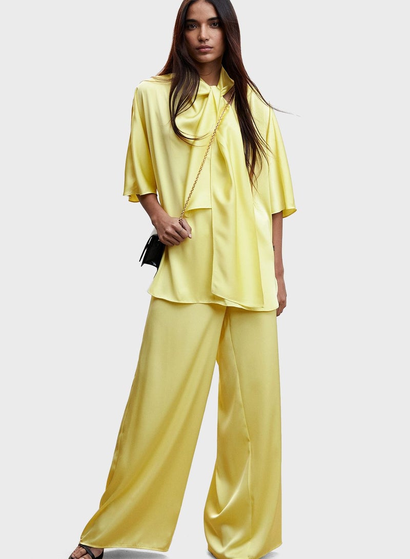 Flared High Waist Pants