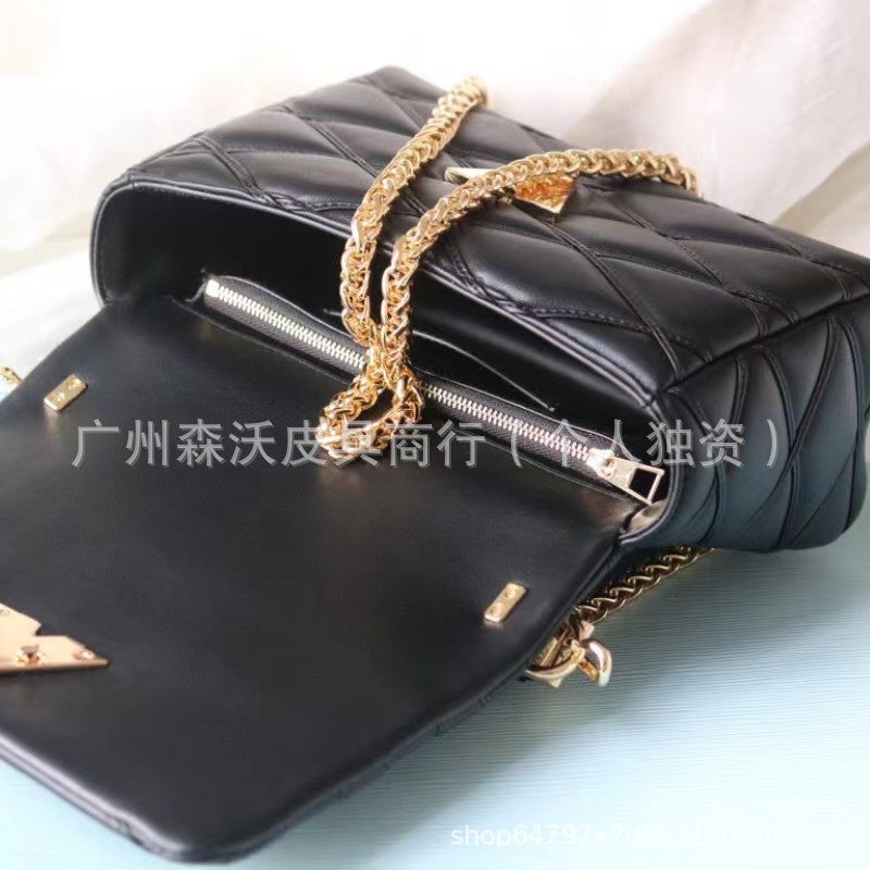Women'S Bag 2023Go-14Mm Sheepskin Twist-Lock Handbag Crossbody Chain Bag M22891 French Style Light Luxury Shoulder Bag - Image 5