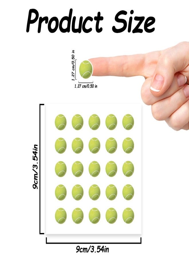 AHANDMAKER 500Pcs Sports Ball Self-Adhesive Stickers, Tennis Ball Stickers Athletic Decals for Sports Room, School Lockers, Crafting, Planners Journal Decor - Image 2