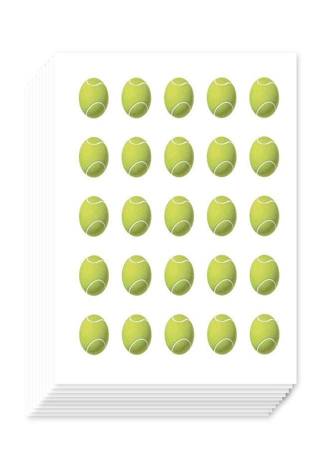 AHANDMAKER 500Pcs Sports Ball Self-Adhesive Stickers, Tennis Ball Stickers Athletic Decals for Sports Room, School Lockers, Crafting, Planners Journal Decor - Image 1