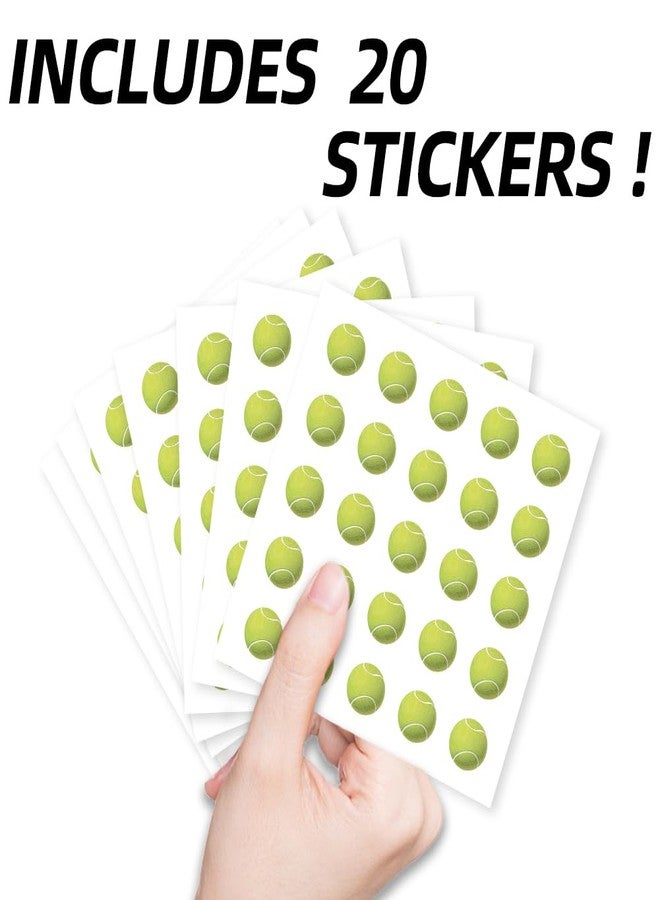 AHANDMAKER 500Pcs Sports Ball Self-Adhesive Stickers, Tennis Ball Stickers Athletic Decals for Sports Room, School Lockers, Crafting, Planners Journal Decor - Image 3