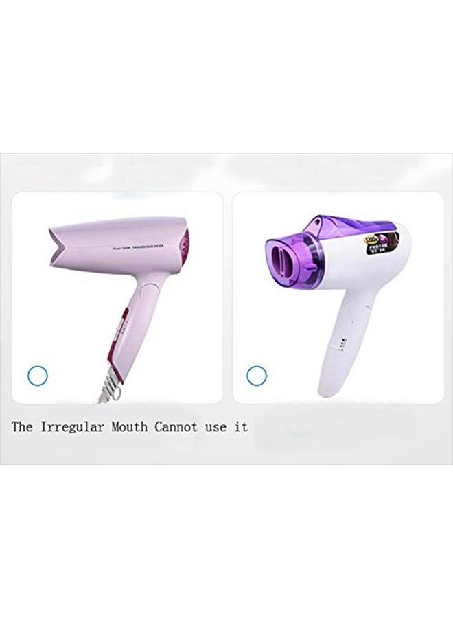 erioctry 2PCS Black Plastic Salon Replacement Hair Dryer Drying Concentrator Hair Styling Tool Hood Cover ONLY Fit for the Nozzle Outer Diameter is 4.5CM - Image 5