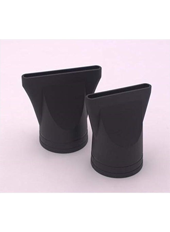 erioctry 2PCS Black Plastic Salon Replacement Hair Dryer Drying Concentrator Hair Styling Tool Hood Cover ONLY Fit for the Nozzle Outer Diameter is 4.5CM - Image 3