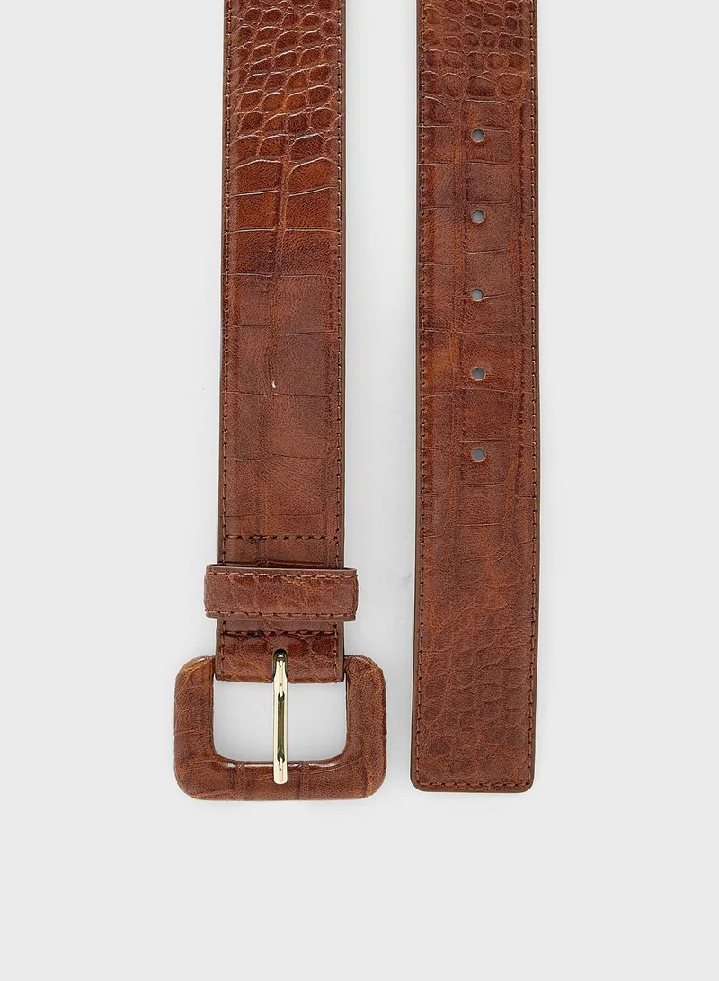 MANGO Aline Allocated Hole Belt
