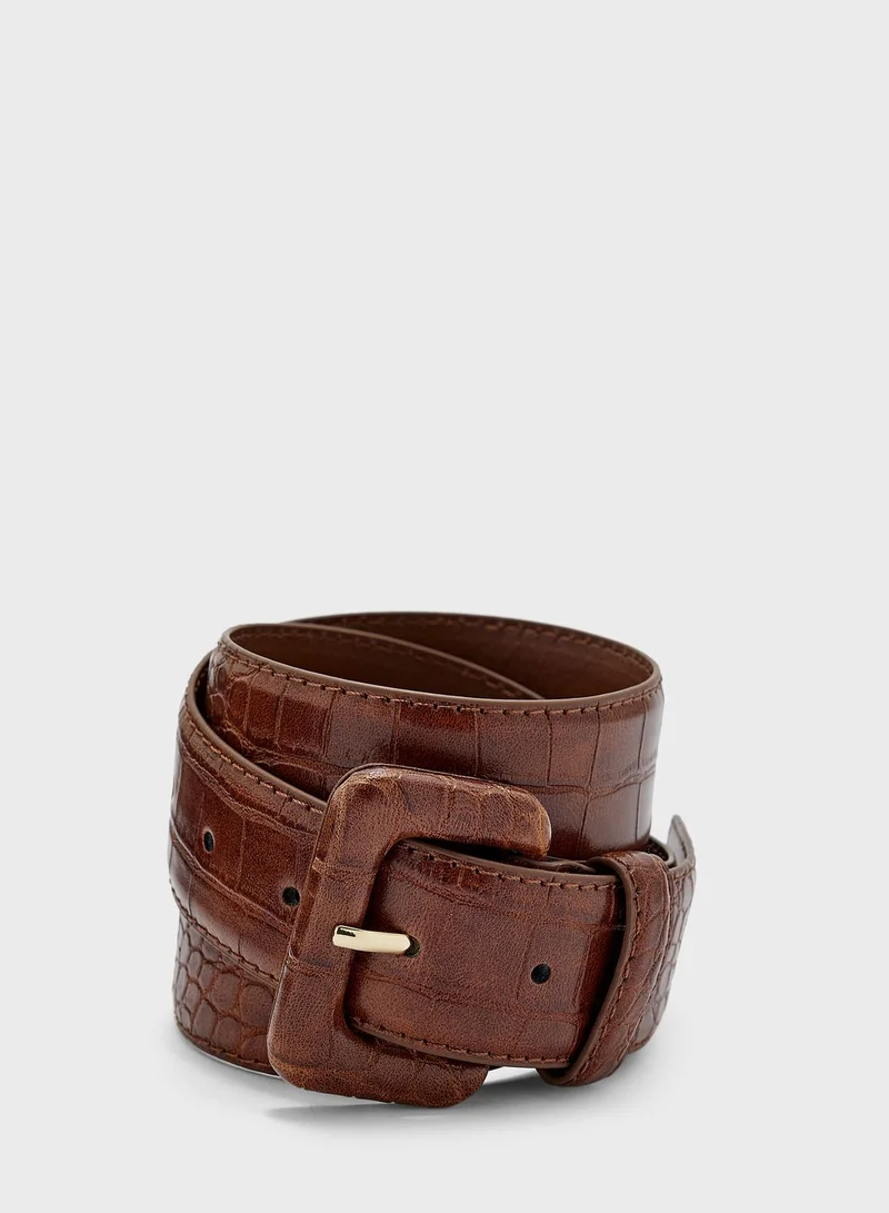 MANGO Aline Allocated Hole Belt