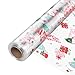 JOYIT 100 Long X 175 Wide Christmas Cellophane Wrap Roll 3 Mil Thicker Cellophane Roll Crystal Clear Merry Christmas Cellophane for Gift Baskets Flower Arts Crafts Food Treats Wrapping - Image 1