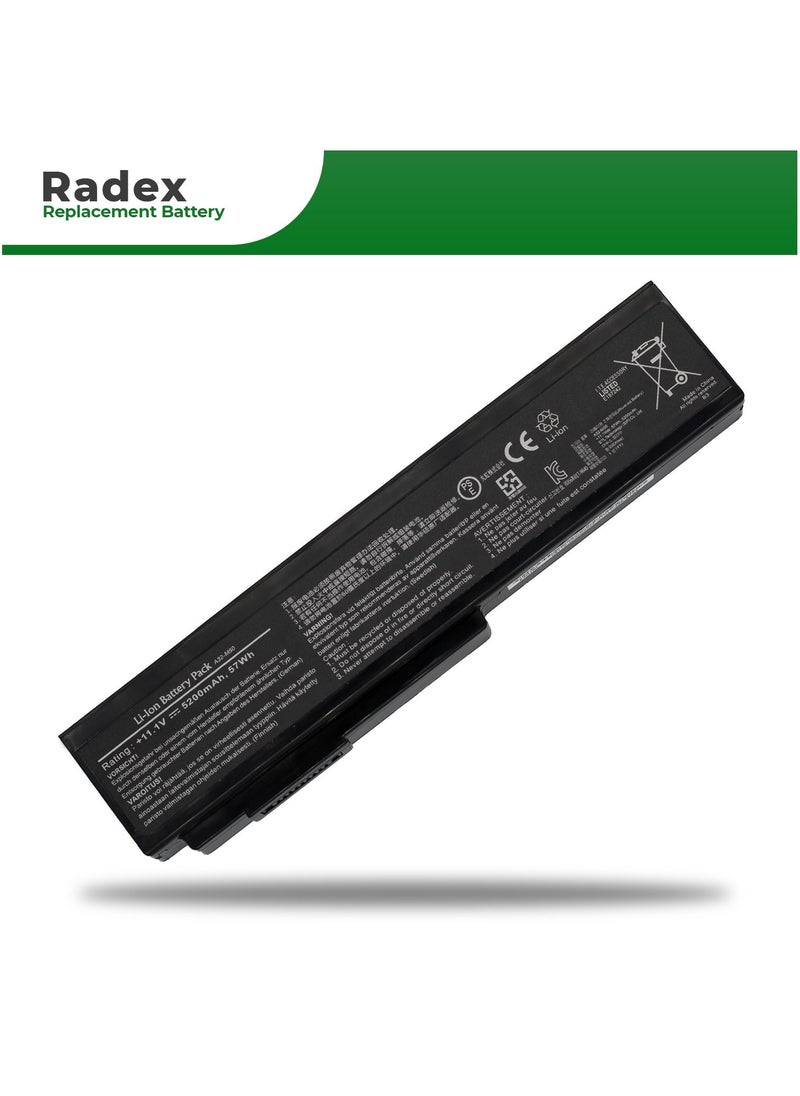 RADEX - A32-N61 High Grade Compatible Laptop Battery for Asus A32-M50 A33-M50 A32-N61 A32-X64 M50V M60 X55 - Image 1
