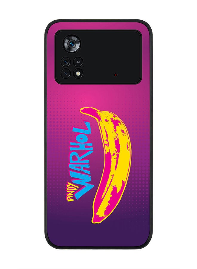 Stylizedd Rugged Black edge case for Poco M4 Pro 4G Slim fit Soft Case Flexible Rubber Edges Anti Drop TPU Gel Thin Cover - Have A Banana Andy - Image 1
