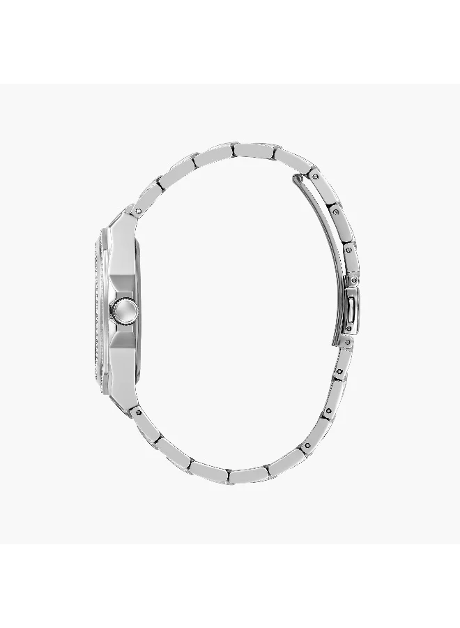 جس Silver Chronograph Watch for Women
