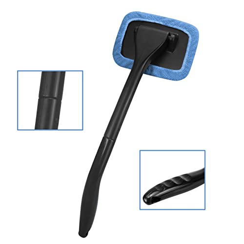 SoSickWithIt Car Windshield Cleaning Tool, Windshield Cleaner with 4 Washable and Reusable Microfiber Pads and Extendable Handle, for Auto Glass Wiper - Image 4