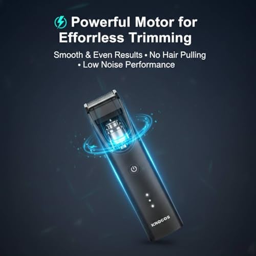 KROCOS Beard Trimmer for Men, 90 minutes runtime, USB Charging, Stainless Steel Blades, IPX6 Waterproof, Long-Lasting Battery (Beard) - Image 2