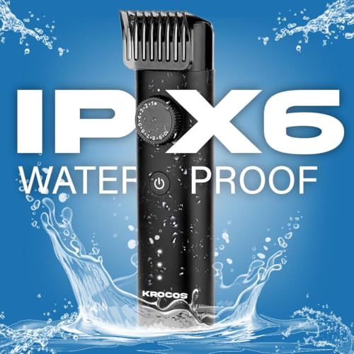 KROCOS Beard Trimmer for Men, 90 minutes runtime, USB Charging, Stainless Steel Blades, IPX6 Waterproof, Long-Lasting Battery (Beard) - Image 5