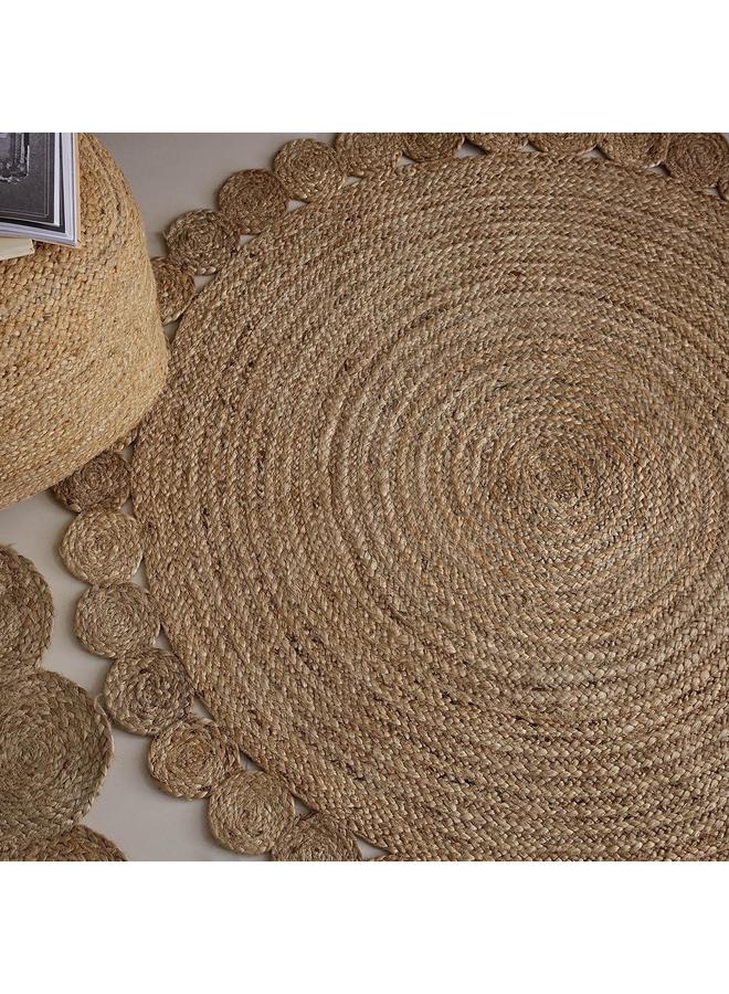 Natura Tapis Hand Braided Jute Rug 120 Cm - Image 3