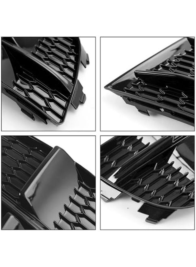 A3 8V S Line 2017 2019 غطاء ضوء الضباب الأمامي شبكة إطار ملحق لون B - Image 5