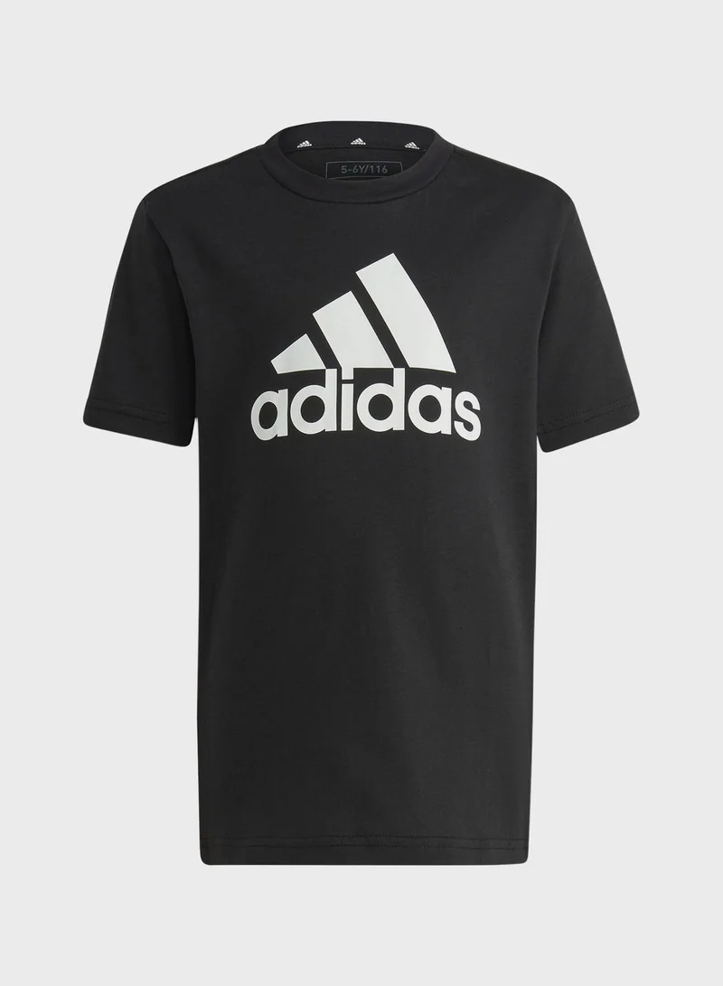 Adidas Little Kids Logo Cotton T-shirt