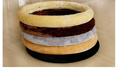 bott غطاء عجلة القيادة القابل للتمدد من الفرو لسيارات الكلاسيكية (كركم) - Image 5