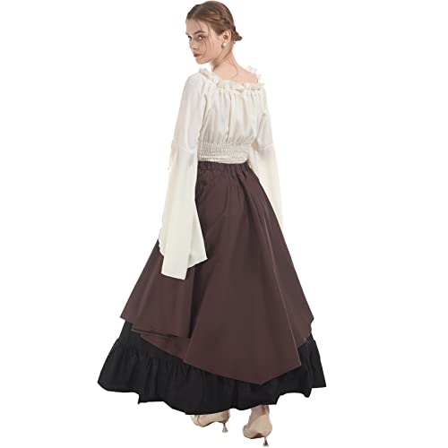 NSPSTT Women Medieval Costume Renaissance Dress Women Victorian Ball Gown Gothic Pirate Costume - Image 4