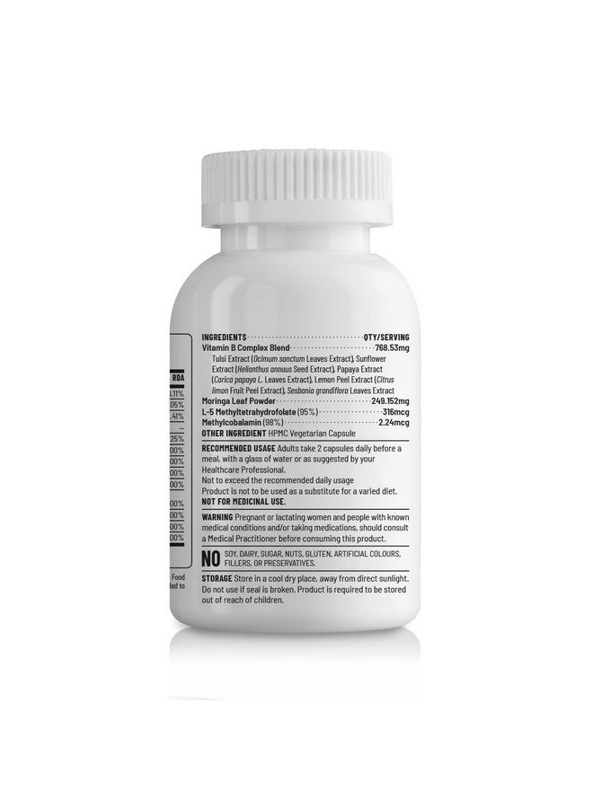 Unived Wholefood Natural B-Complex | Raw B-Vitamins | 100% Natural | One Month Supply - Image 3