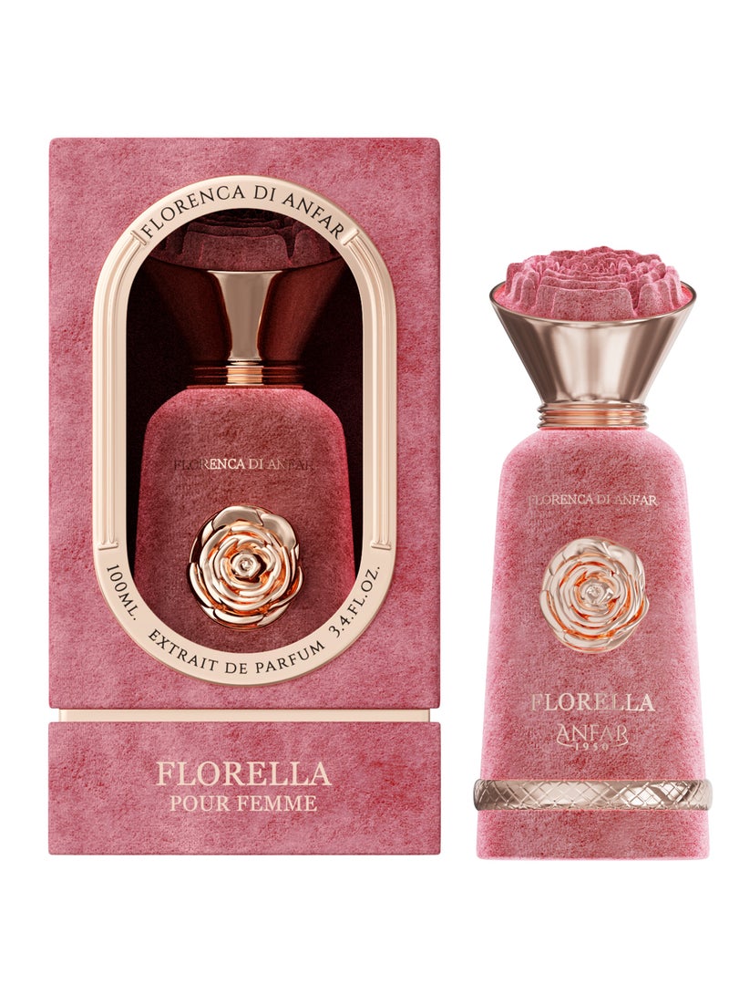 Anfar 1950 FLORELLA Pour Femme Extrait de Parfum, Notes: Neroli, Bergamot, Nutmeg, Coriander, Rose, Vanilla,FOR WOMEN,100ML - Image 1