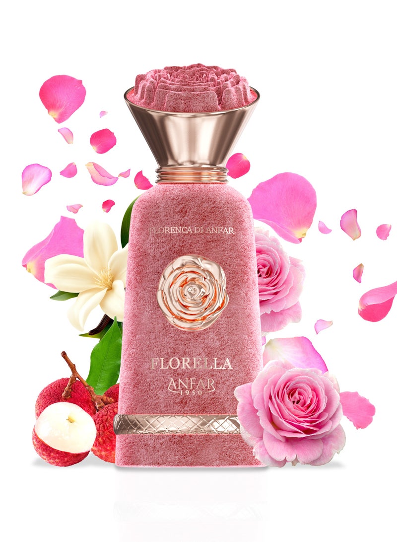 Anfar 1950 FLORELLA Pour Femme Extrait de Parfum, Notes: Neroli, Bergamot, Nutmeg, Coriander, Rose, Vanilla,FOR WOMEN,100ML - Image 2