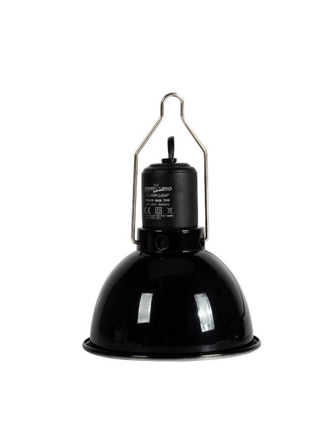 REPTIZOO REPTI ZOO 5.5 Inch Deep Dome Lamp Cap Lamp Fixture,Optical Reflection Cover for Reptile Glass Terrariums (RL01B)  - Image 1