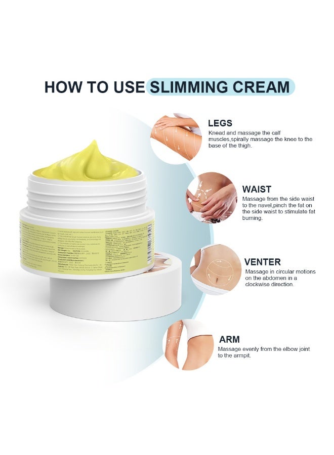 سوميفون كريم التخسيس 3 قطع، يشكل الخصر والبطن والجسم بشكل مثالي، كريم تخسيس مرطب لطيف - Image 5