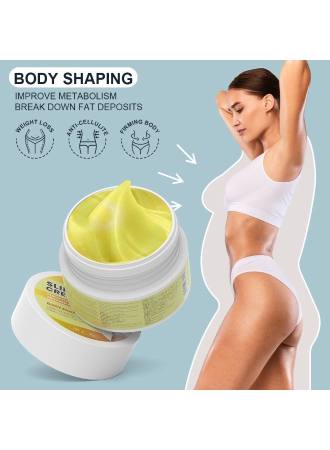 سوميفون كريم التخسيس 3 قطع، يشكل الخصر والبطن والجسم بشكل مثالي، كريم تخسيس مرطب لطيف - Image 2