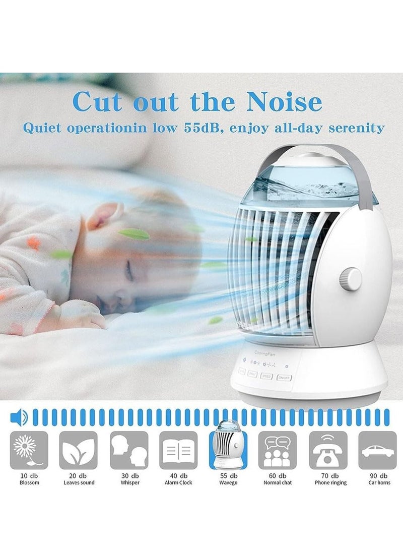 Cool Baby COOLBABY Portable Air Conditioner Fan 500ml Evaporative Air Cooler Humidifier with 3 Wind Speed & 3 Cool Mist, 45° Oscillation,Mini Air Conditioner for Home Office - Image 5