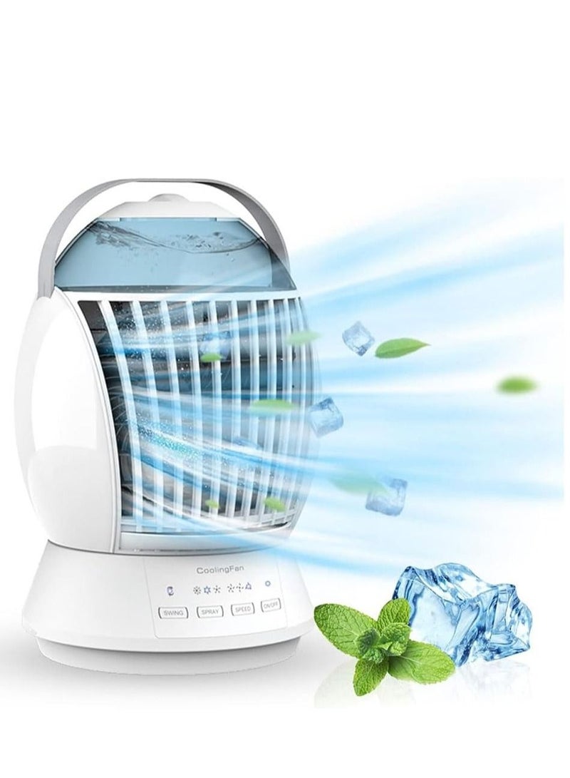 Cool Baby COOLBABY Portable Air Conditioner Fan 500ml Evaporative Air Cooler Humidifier with 3 Wind Speed & 3 Cool Mist, 45° Oscillation,Mini Air Conditioner for Home Office - Image 1
