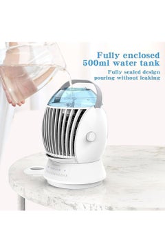 Cool Baby COOLBABY Portable Air Conditioner Fan 500ml Evaporative Air Cooler Humidifier with 3 Wind Speed & 3 Cool Mist, 45° Oscillation,Mini Air Conditioner for Home Office  - Image 3