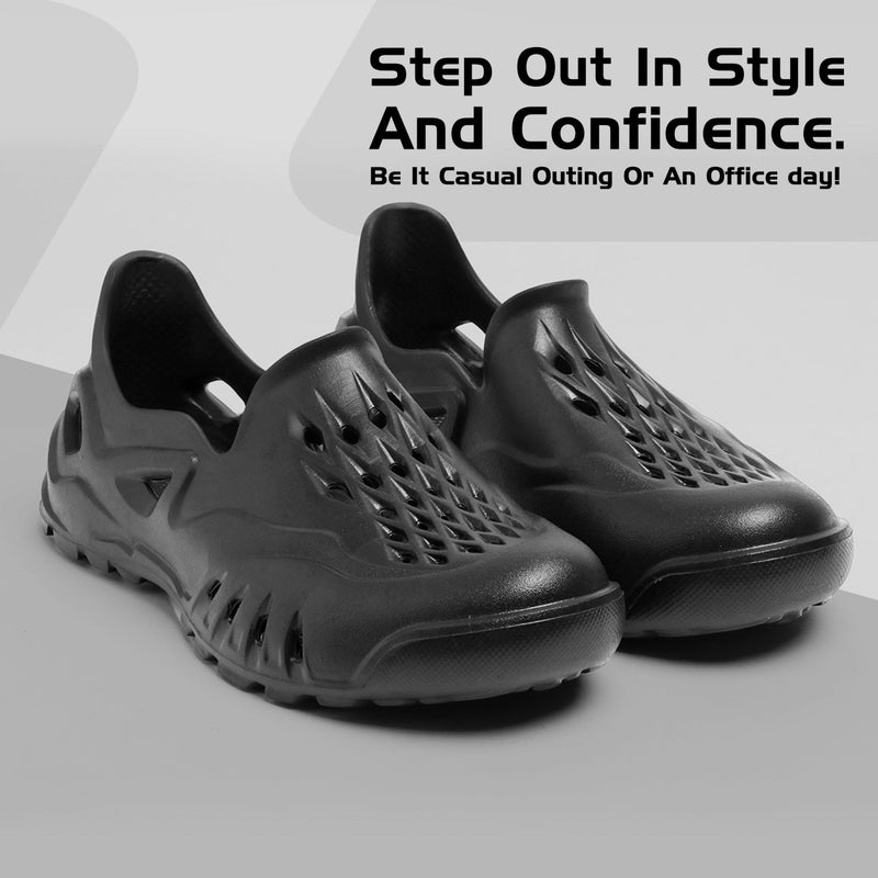 Face أحذية سلايد سوداء للرجال - Image 2