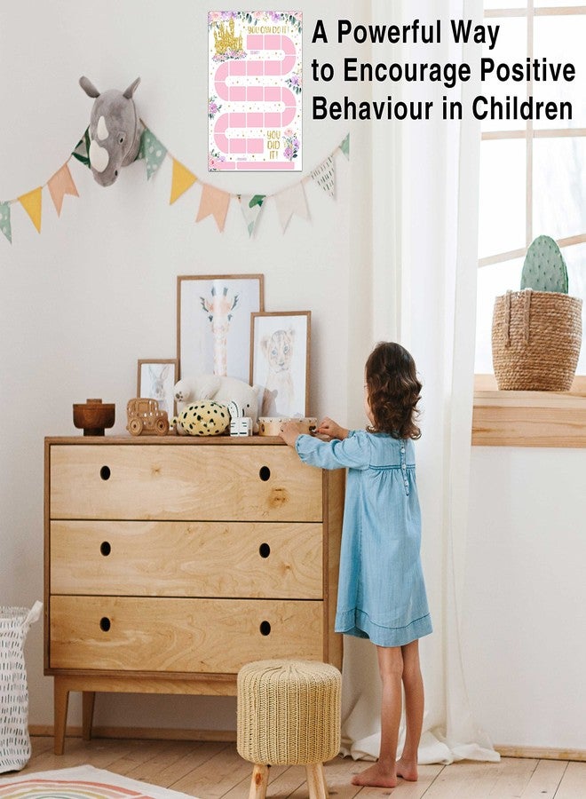 TIRYWT Princess Theme Reward Chart,20 Kids Behavior Charts with 432 Round Stickers, Sticker Incentive Responsibility Chart for Teens Kids Toddler Homework Assignments Attendance-B15 - Image 4