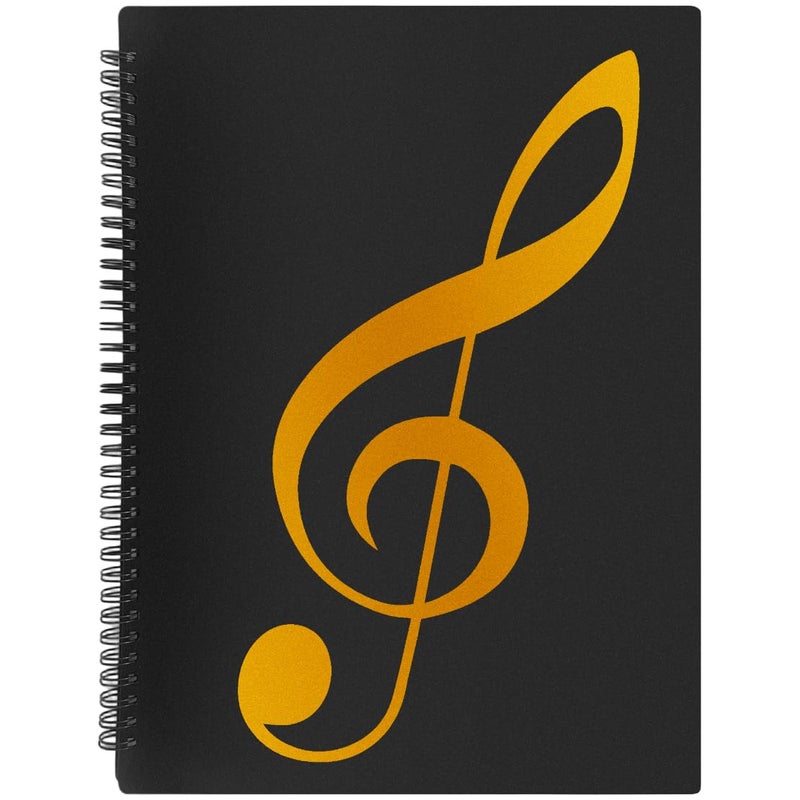 shikaman Sheet Music Folder, Sheet Music Page 8.5X 11 Inches, Sheet Music Holder Allow Annotations,40 Pages Spiral Sheet Music Binder Organizer, Sheet Music Storage (1 Pack) - Image 1