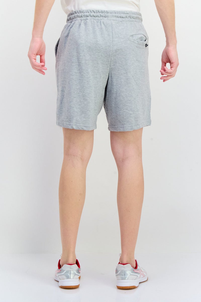 Gotcha Men Brand Logo Sweat Shorts, Heather Grey - Image 4