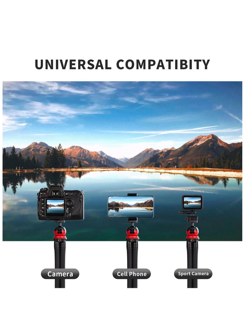 HaHaHai - Flexible Bendable Octopus Shape Mobile Phone Tripod ，Selfie Sticks Tripod, [3 in 1 Integrated] Tripod for Phone with Wireless Remote, 3 legs can be twisted at will, suitable for any environment - Image 1