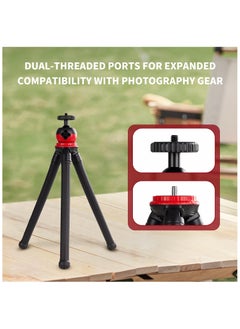 HaHaHai Selfie Sticks Tripod, Flexible Camera Tripod - [3 in 1 Integrated] Tripod for Phone with Wireless Remote, 360° Rotating Portable Travel Phone Tripod Stand Mount for Cellphone, GoPro, Digital Camera  - Image 5