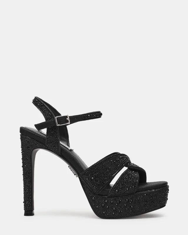 ستيف مادن Lavisher-R Black Women's Sandals