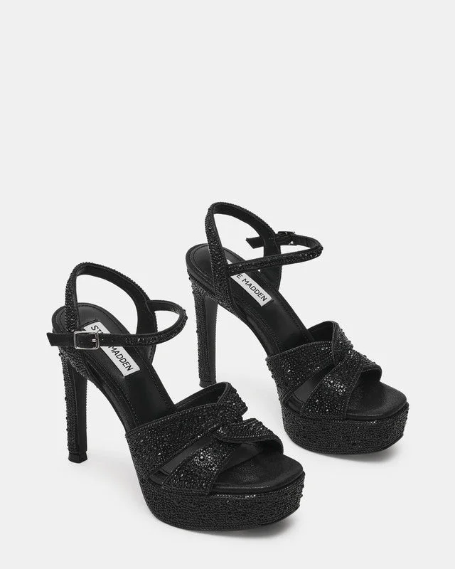 Steve Madden Lavisher-R Black Women's Sandals