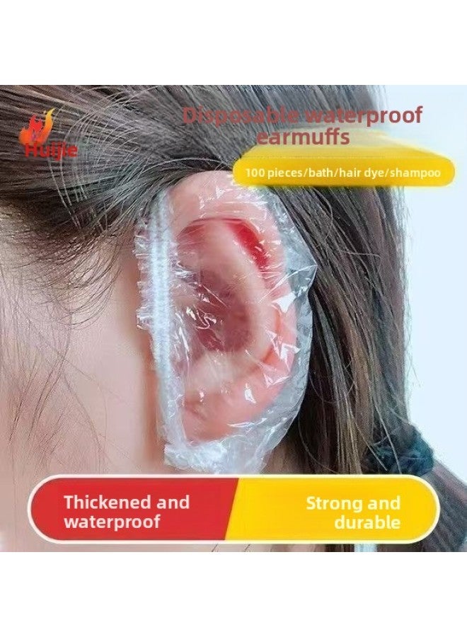 Ear Cover - Disposable Waterproof Earmuffs - Disposable Waterproof, 10pcs Pack - Hair Salon, Beauty Supply - Image 2