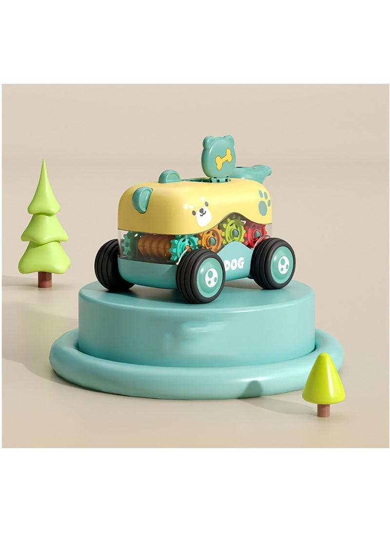 Toyland ألعاب مركبة هندسية متعددة الوظائف مع قطار سحب للخلف وسيارة لعبة مع صفارة للأطفال - Image 1