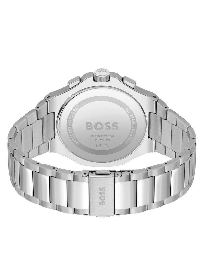 HUGO BOSS Men's Chronograph Tonneau Shape Stainless Steel Wrist Watch 1514087 - 45 Mm - Image 3