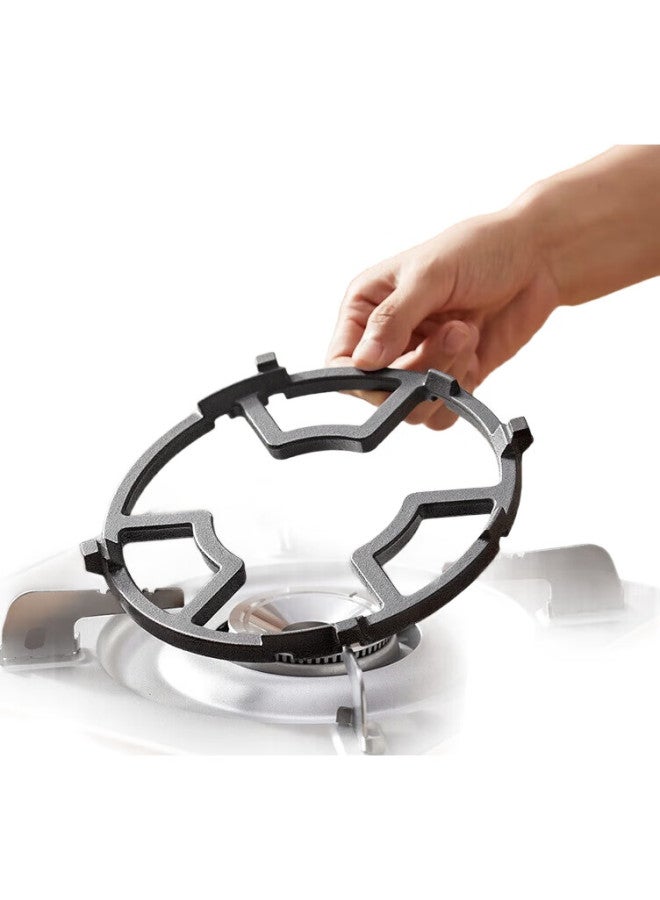 Dipple Gas Stove Support Rack For Soup Pot And Milk Pot, Non-Slip Gas Stove Small Pot Holder, Four Or Five Prongs Universal Cast Iron Rack For Stability - Image 2
