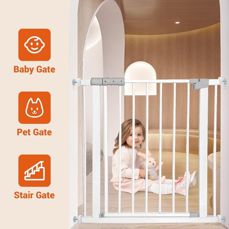 Amviner Baby Gates Pet Gates Spindle Rods 8mmM8 Replacements Parts to The Screws for Baby Gate Dog Gate Door or Stair Gate Wall Protector Threaded Screw Bolts Hardware Kit White 4 Pack - Image 5