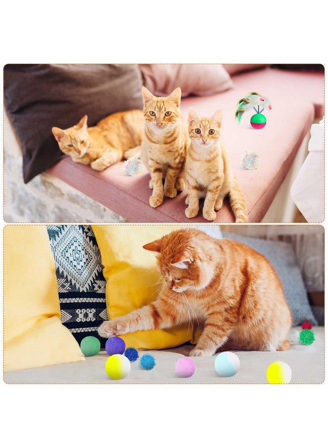 Shappy 150 Pcs Bulk Cat Toys Bulk Toys Variety Pack Including Cat Balls Springs Mice Crinkle Balls Teaser Wands Plush Doll Tumbler Mouse Fish for Indoor Kitten - Image 5