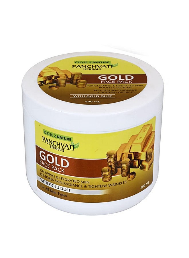 Panchvati Herbals Regular Gold Face Pack | Maintains Skin Elasticity & Brightness Up Face - 800 ml - Image 2
