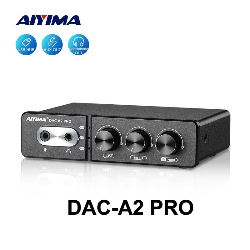 Aiyima Dac-a2 Pro Mini Headphone Amplifier Decoder, USB Gaming DAC for PS5 - Image 1