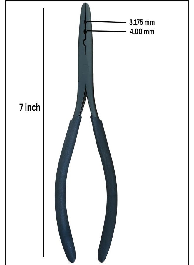 Miracle Professional Hair Extension Pliers 7" - Microlink Beads Remover & Weft Extension Tool | Stainless Steel Hair Styling Accessory for Salon & DIY Extensions - 2 Hole, Black By MIRACLE - Image 3