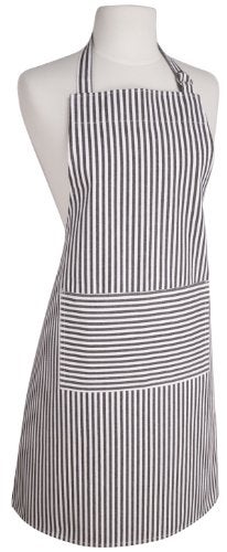 Now Designs Basic Apron - Black Narrow Stripe - Image 1