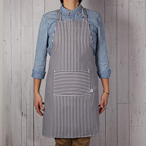 Now Designs Basic Apron - Black Narrow Stripe - Image 4
